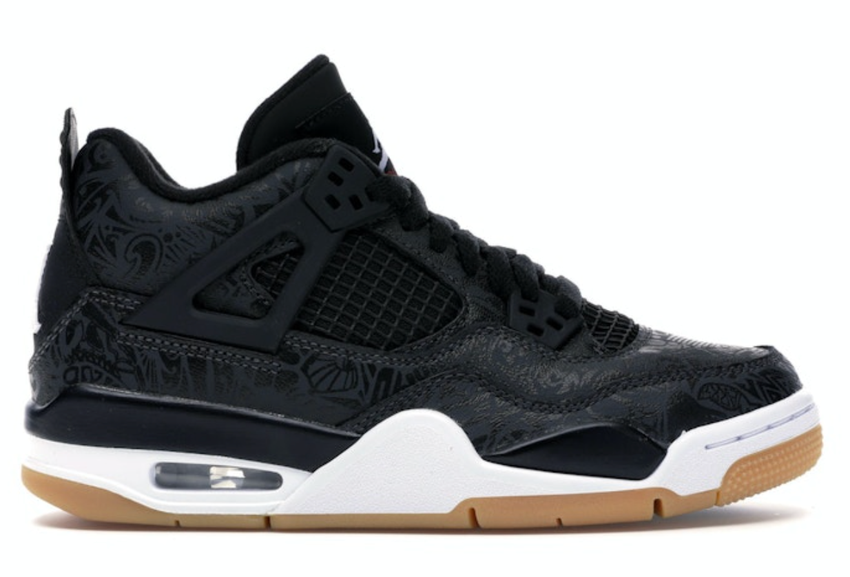 Jordan 4 Retro Laser Black Gum (GS)